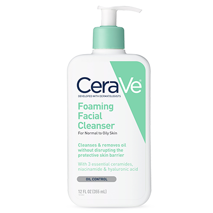 Foaming-Cleanser-Front-420X420-v1 فوم شستشو صورت پوست نرمال تا چرب سراوی CeraVe Foaming Cleanser