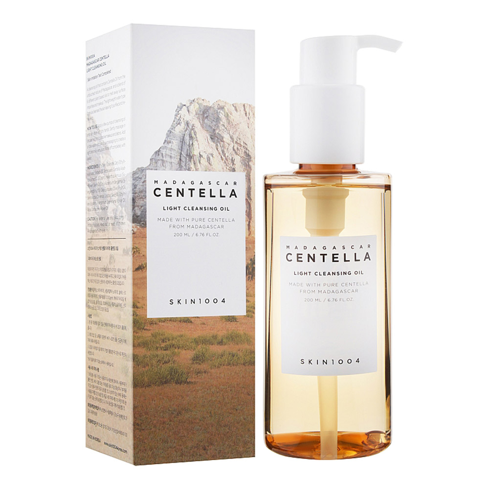 SKIN1004-Madagascar-Centella-Light-Cleansing-Oil روغن پاک کننده سنتلا ماداگاسکار اسکین ۱۰۰۴