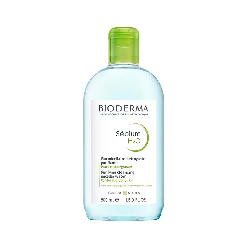 Bioderma-Sebium-H2O-Face-Cleanser-for-Combination-to-Oily-Skin میسلار واتر پوست چرب بایودرما