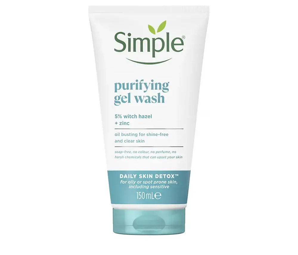simple-daily-skin-detox-purifying-gel-facial-wash-150ml-6 ژل شوینده Purifying سیمپل مناسب پوست چرب و مختلط