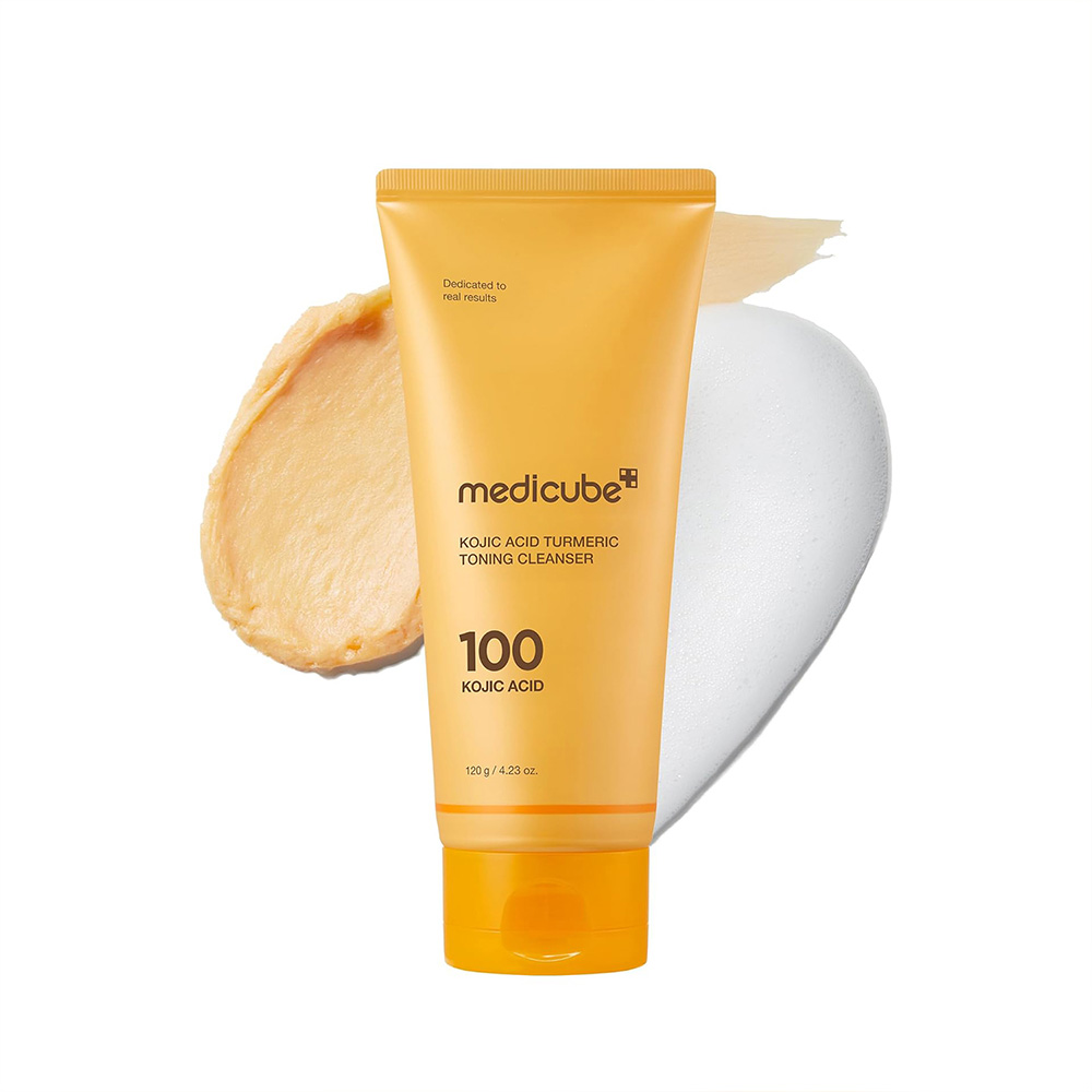 Medicube-Kojic-Acid-Turmeric-Toning-Cleanser شوینده ضدلک و روشنکننده کوجیک اسید و زردچوبه مدی کیوب
